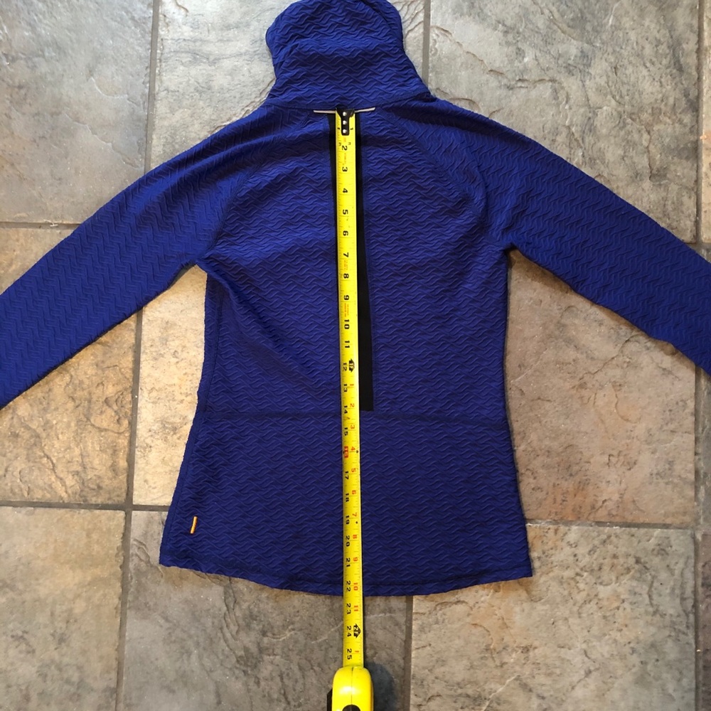 LUCY LEAN LOOK SATINY SOFT PULLOVER FUNNEL NECK W/THUMBHOLES - Picture 8 of 12
